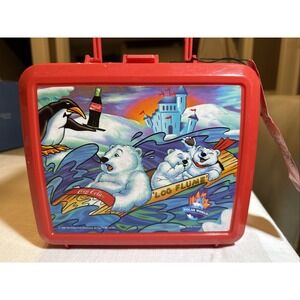 Vintage 1996 Polar Bear Coca Cola Lunch Box with Thermos NWT!